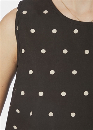 Polly dot top Dark Brown Neo Noir